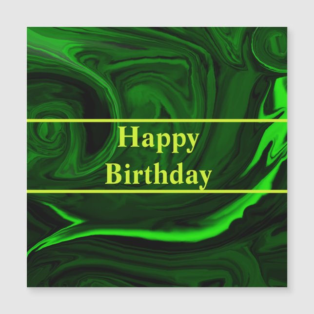 texture green malachite stone ,personalised (Front)