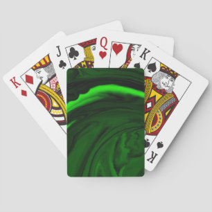 Texture green malachite stone. playing cards