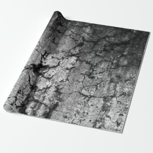 Texture Grunge Black And White Vintage Antique Wrapping Paper