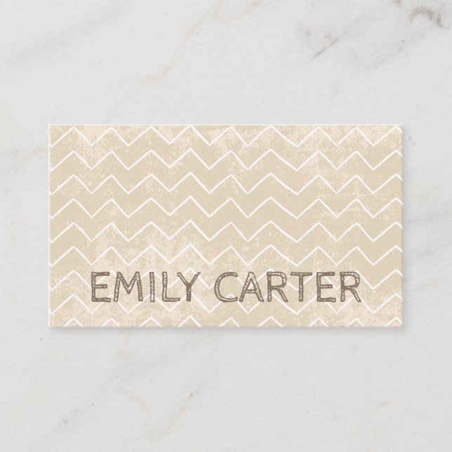 Texture Grunge Wood Sketched Pattern Business Card (Front)