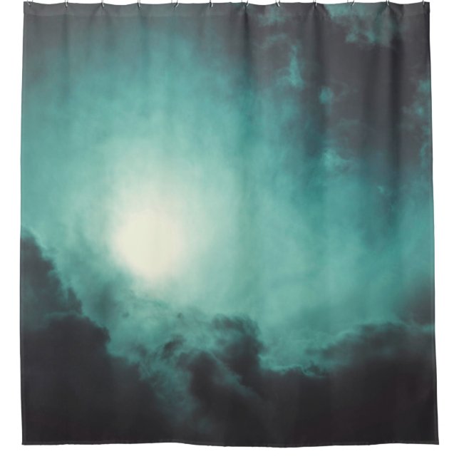 Texture heaven clouds wind storm shower curtain (Front)