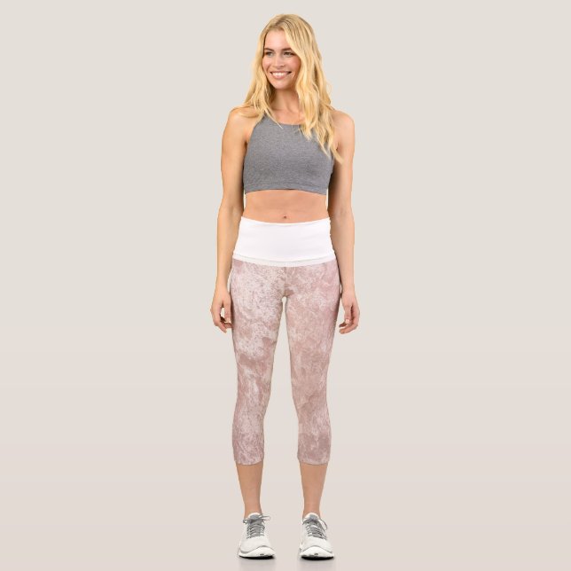 Texture High Waisted Capris (Front)