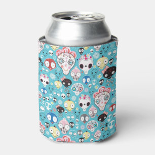 Texture laughing skull can cooler