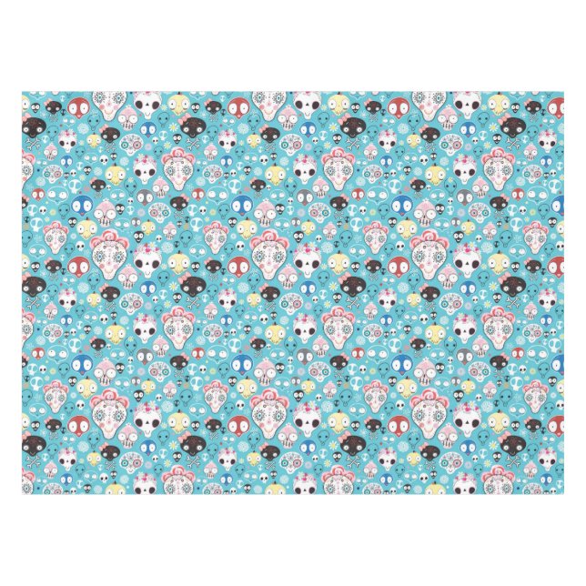 Texture laughing skull tablecloth (Front (Horizontal))