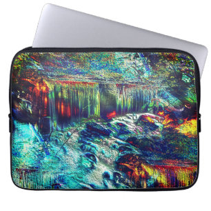 Texture looking like mould made from nature photo laptop sleeve