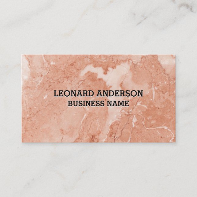 Texture | Marble Business Card (Front)