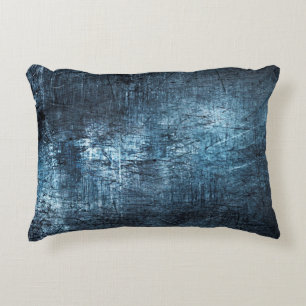 Texture metal grey blue background decorative cushion