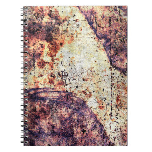Texture metal iron industrial notebook