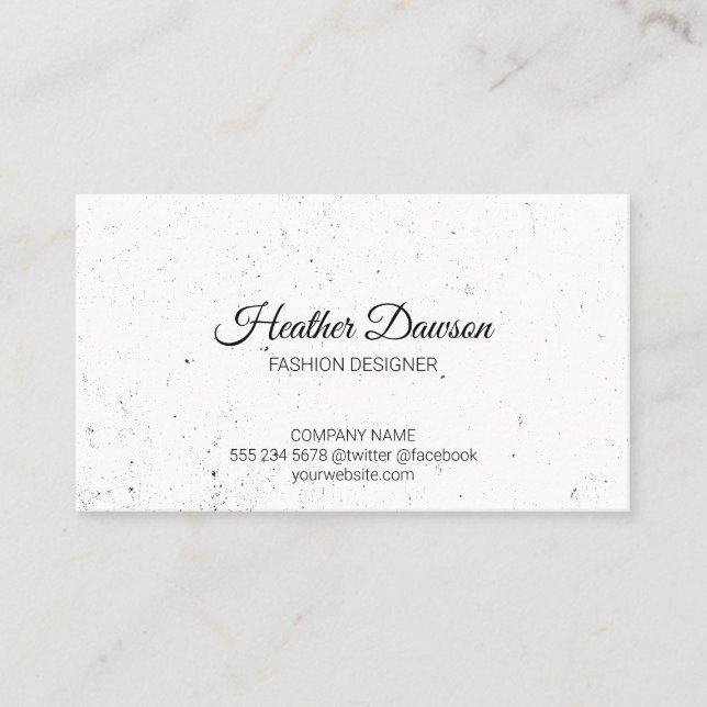 Texture | Modern Business Card (Front)