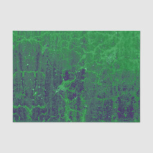 Texture Neon Green Blue Rustic Vintage Grunge Tissue Paper