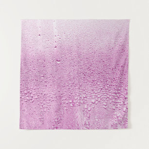 Texture of a drop of rain on a glass wet transpare tapestry