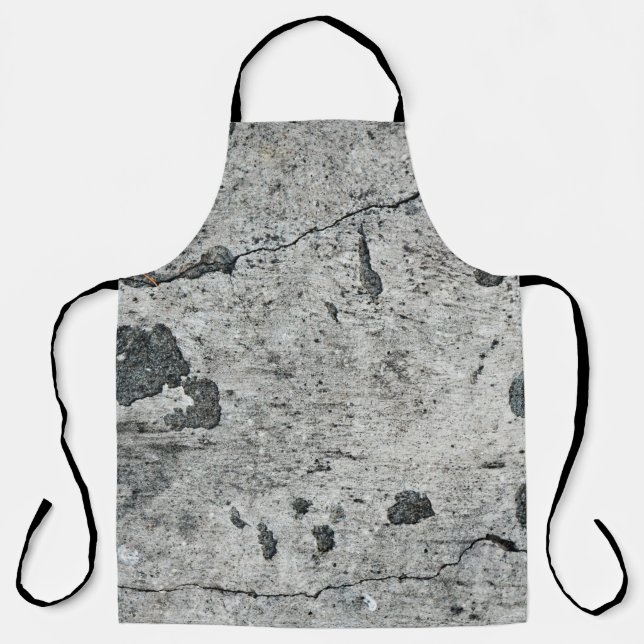 Texture of an old cracked concrete wall. Backgroun Apron (Front)