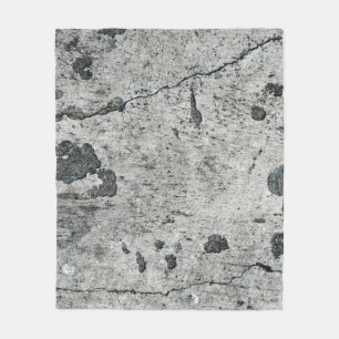 Texture of an old cracked concrete wall. Backgroun Fleece Blanket
