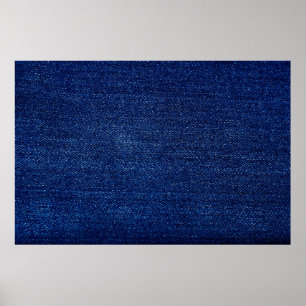 Texture of Denim jeans fabric background Poster