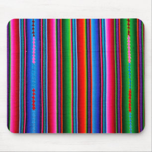Texture Of Mexican Fabric Mouse Mat