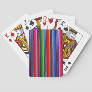 Texture Of Mexican Fabric Playing Cards