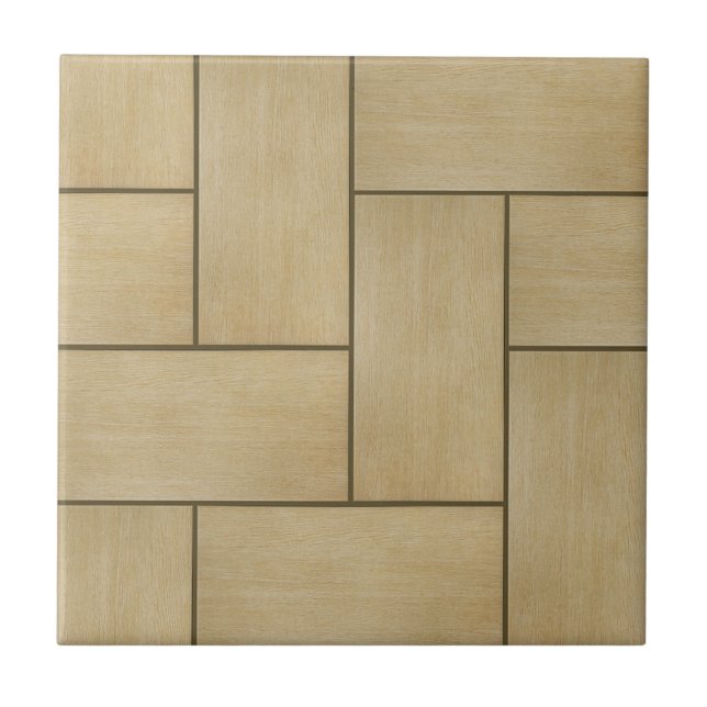 Texture of natural wood ceramic tile (Front)