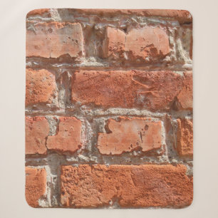 Texture of old weathered brick. Background of old Sherpa Blanket