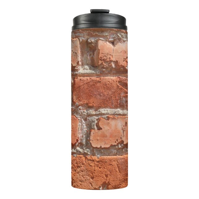 Texture of old weathered brick. Background of old  Thermal Tumbler (Front)