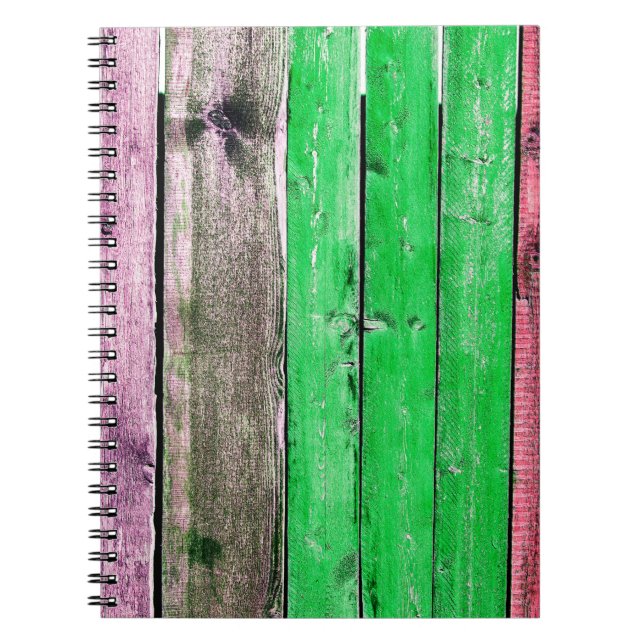 Texture of old wooden fenceabstract,backgrounds,br notebook (Front)