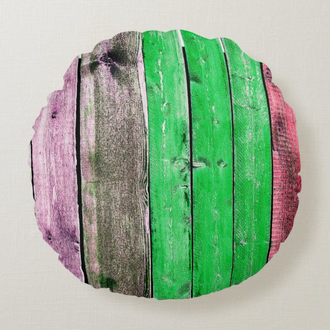 Texture of old wooden fenceabstract,backgrounds,br round cushion (Front)