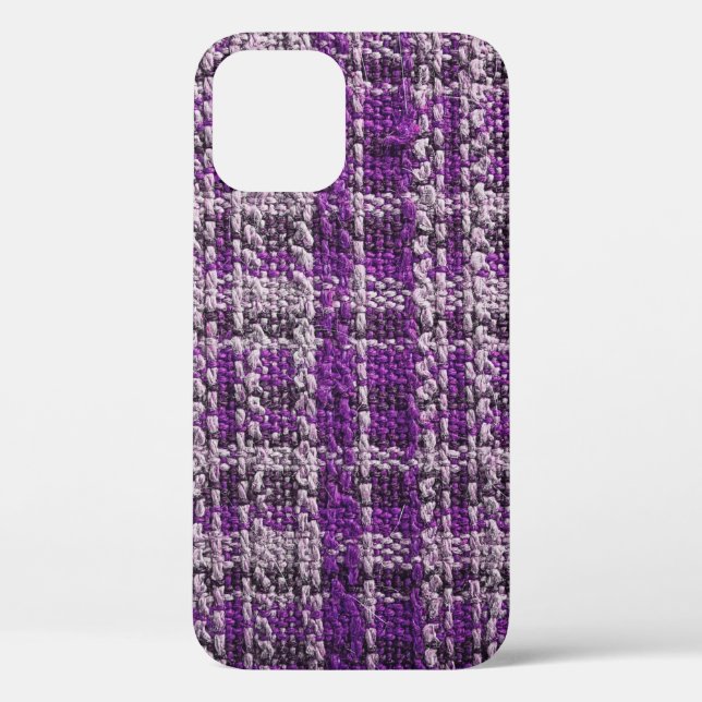 Texture of purple tartan fabric useful as a backgr Case-Mate iPhone case (Back)