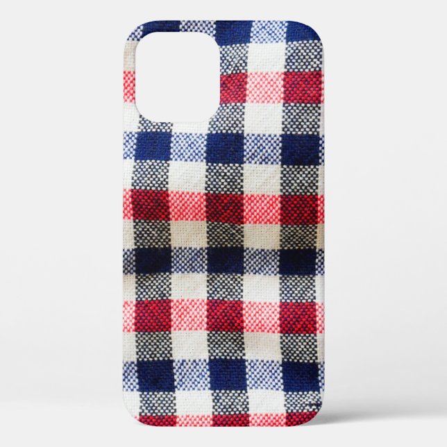 texture of Scottish cloth, square cotton fabric ba Case-Mate iPhone Case (Back)