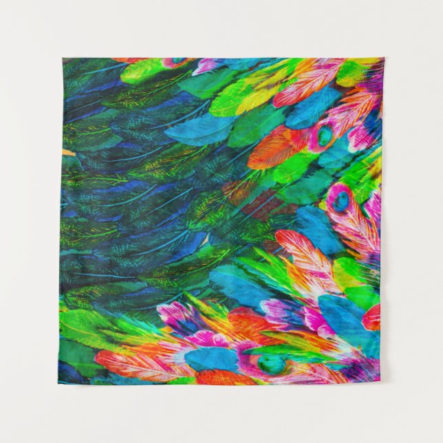 texture of silk fabric. background. colorful fairy tapestry (Front)