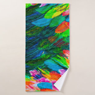 texture of silk fabric. background. colourful fair bath towel