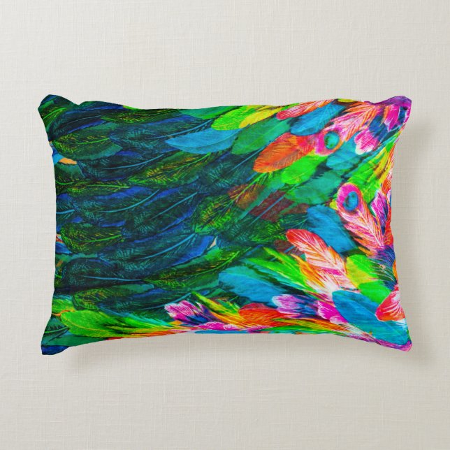 texture of silk fabric. background. colourful fair decorative cushion (Front)