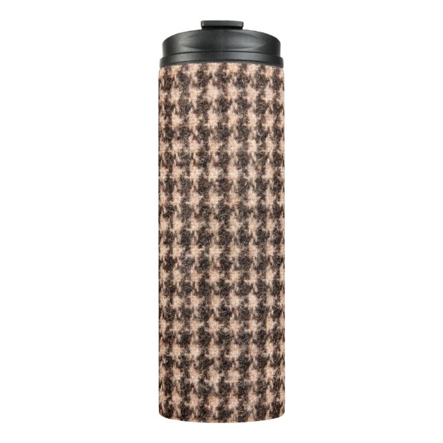 Texture of tartan design cloth. thermal tumbler (Front)