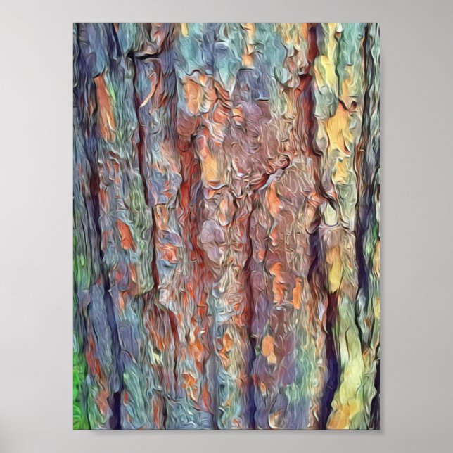 Texture of Tree Bark Photo Poster (Front)