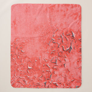 Texture of vintage rust painted iron wall backgrou sherpa blanket