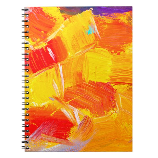 texture oil painting fruit painting colourful flor notebook (Front)