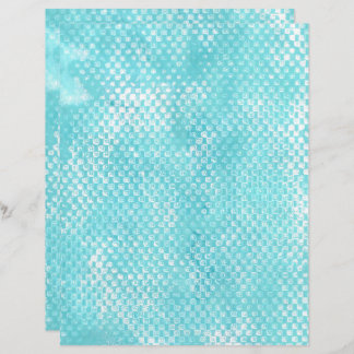 Texture Rectangles Teal Turquoise Scrapbook Paper