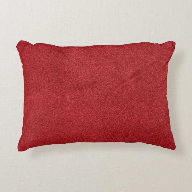 Texture red velvet background decorative cushion (Front)