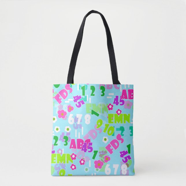 Texture teaching mathematics physics study school tote bag (Front)