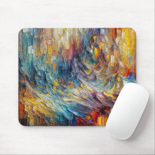 Texture Thick Paint Abstract Mouse Mat