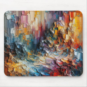 Texture Thick Paint Pattern Mouse Mat