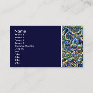 Texture Tone (Blue Abstract Pond) II Business Card