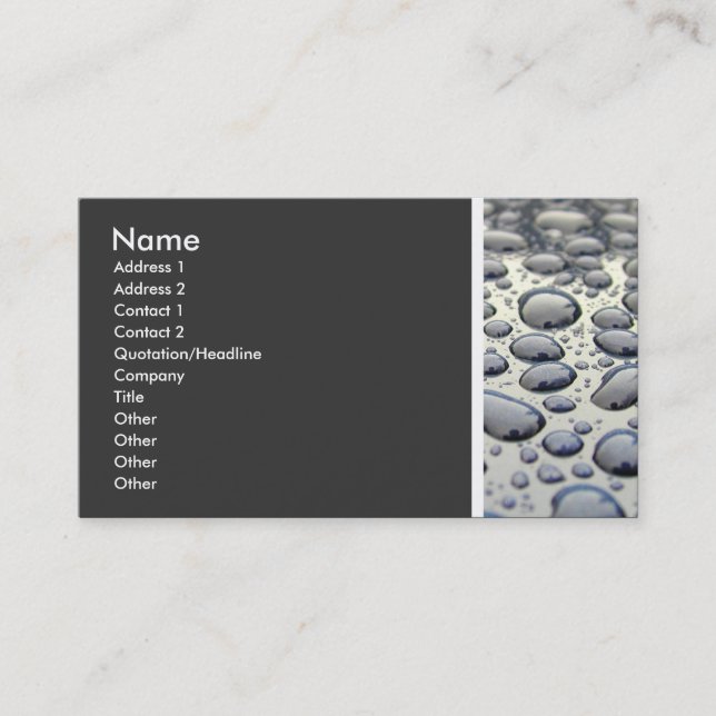 Texture Tone (Car Hood) - IIa Business Card (Front)