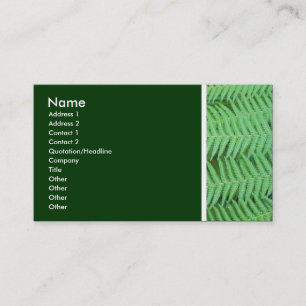 Texture Tone (Ferns) Business Card