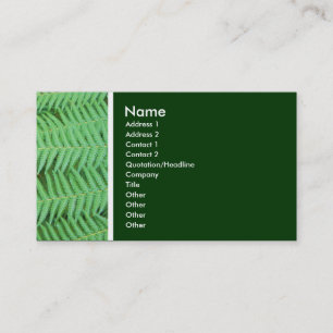 Texture Tone (Ferns) Business Card