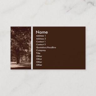 Texture Tone (In the Park) Business Card
