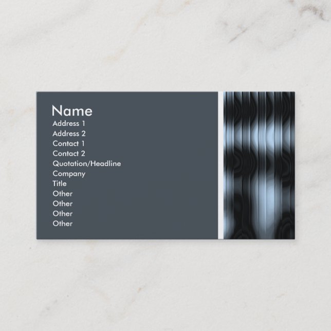 Texture Tone (Polished) II Business Card (Front)