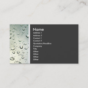 Texture Tone (Rain on my Window) Business Card