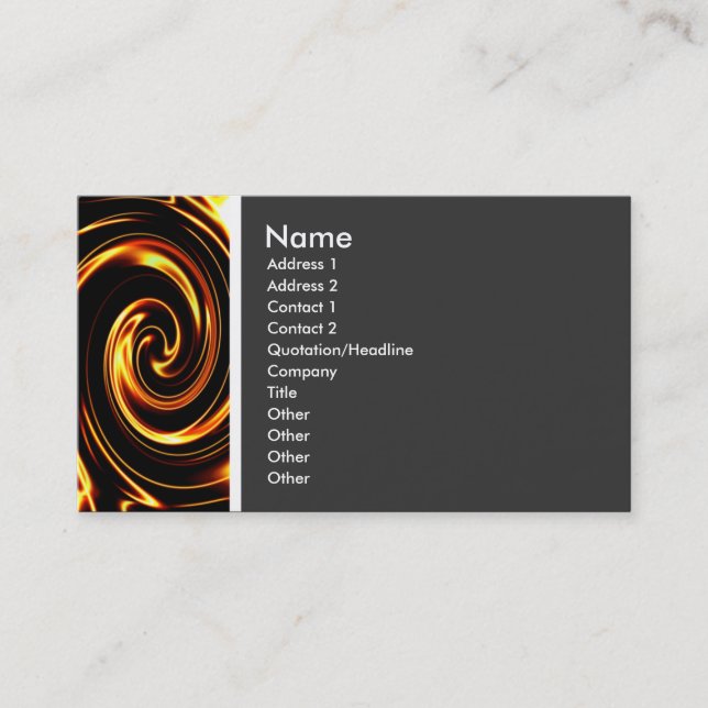 Texture Tone (Swirl) - II Business Card (Front)