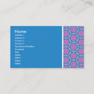 Texture Tone - Terrazzo Pattern - Blue - Reversed Business Card