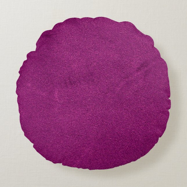 Texture velvet colour texture round cushion (Front)