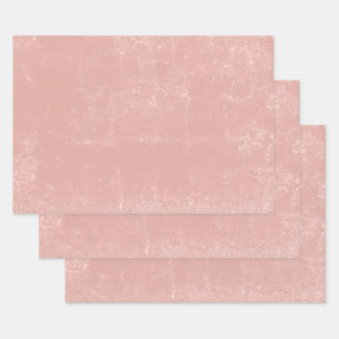 Texture Vintage Blush Pink Decoupage Pattern Wrapping Paper Sheet